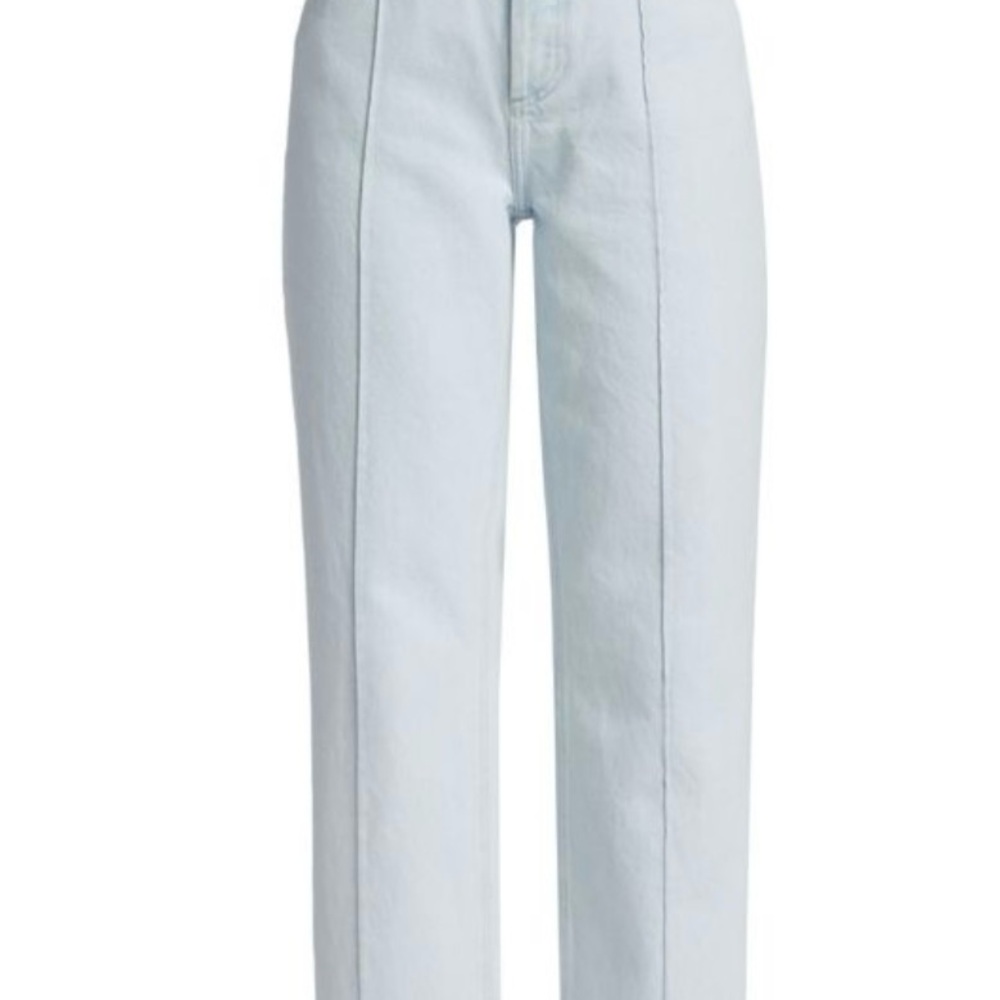 AG Retreat Clove Pintuck High Waist Straight Leg Jeans